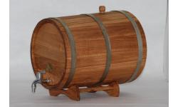 Жбан дубовый на горизонтальной подставке 3л - 30л